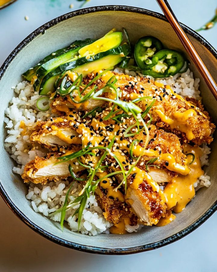 Crispy Chicken Cutlet or Spicy Over Rice
