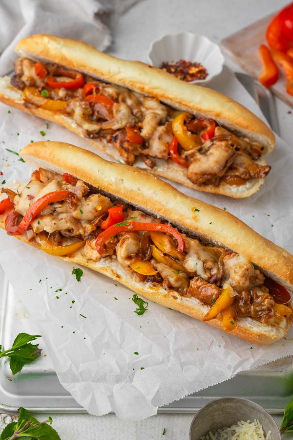 Philly Cheese Steak Hero with Fries