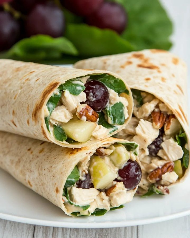 Waldorf Chicken Salad Wrap