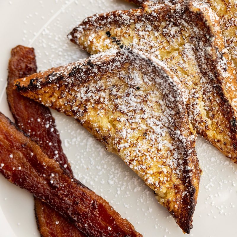 Challah French Toast with Meat