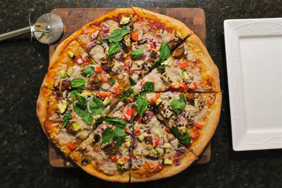 Whole veggie pizza